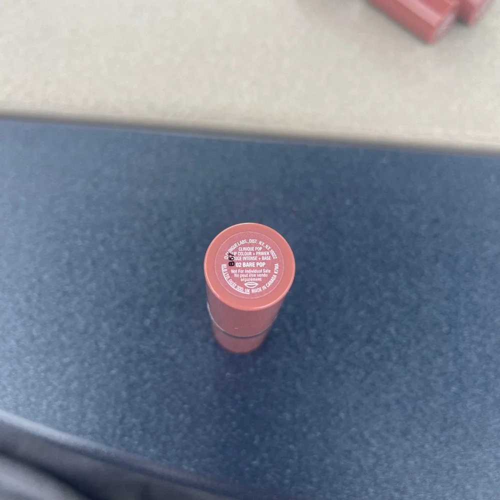 CLINIQUE Pop Lip‎ Colour  and Primer Lipstick #2 bare Pop Full Size Brand New!